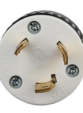 LK6332NEMAL6-30P大负载大功率美规发电机插头防脱落30A