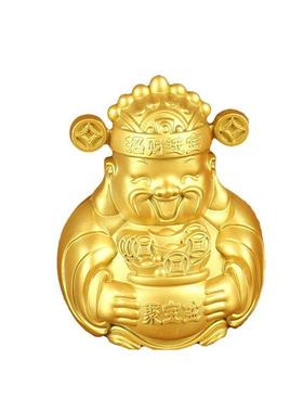 金属财神摆件汽车中控摆件创意版财爷八方来财柴神爷爷展销会礼品