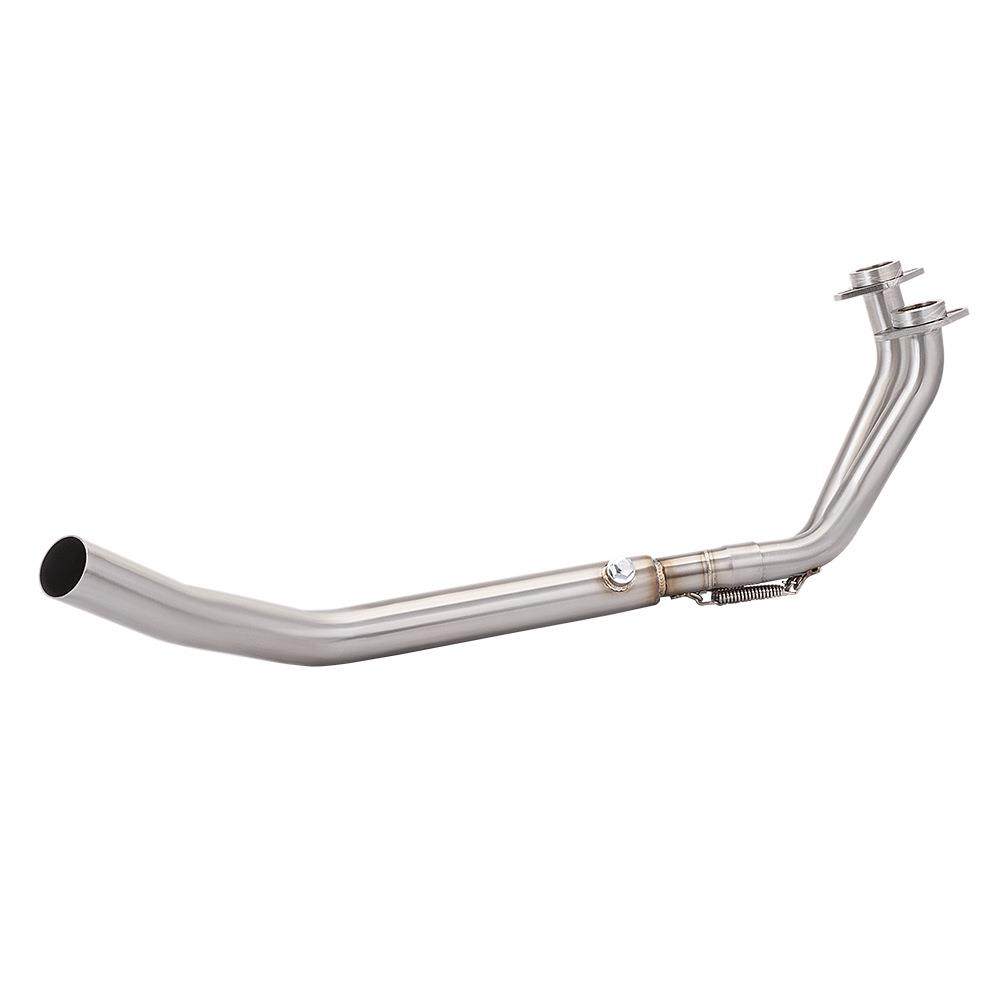 摩托车踏板车改装三阳TL508不锈钢排气管前段无损安装2022-2024