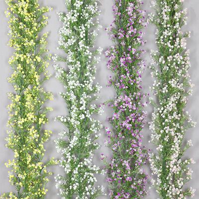 模拟Gypsophila藤花藤蔓装饰藤蔓人造花空调管道阻塞客厅天花板塑