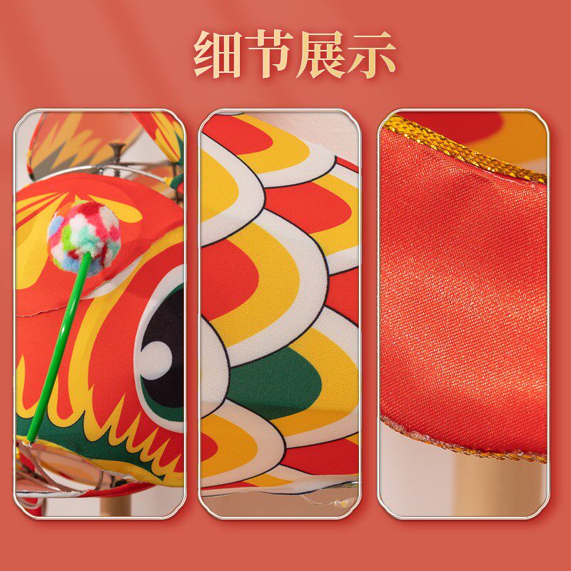 古风手持鱼灯笼手工成品六一儿童节演出非遗花灯汉服鱼舞蹈道具