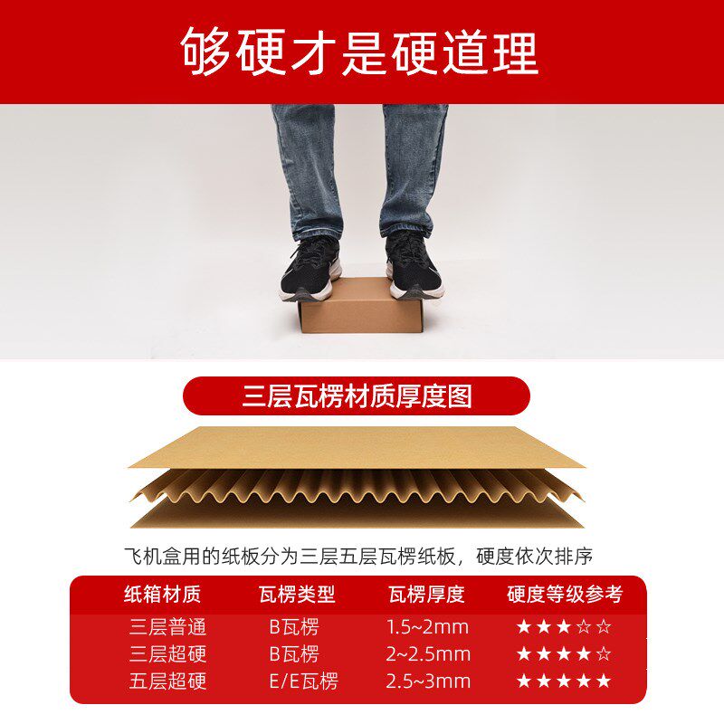 香烟打包盒飞机盒包装盒装烟纸箱快递发货纸箱子两2条粗中细烟箱