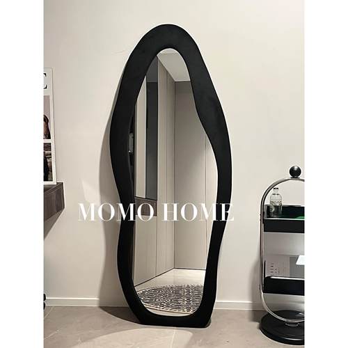 MOMO HOME ins风云朵全身镜落地镜家用卧室轻奢不规则异形镜子XX