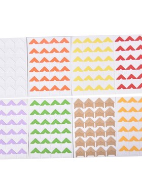 new 120PCS/(5 sheets) Vintage Corner Kraft Paper Stickers F