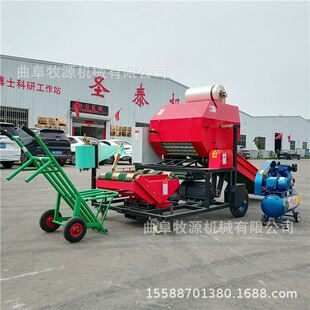 极速鲜秸秆青储打包机 轴承外置青贮打包机 青饲料秸秆打捆包膜机