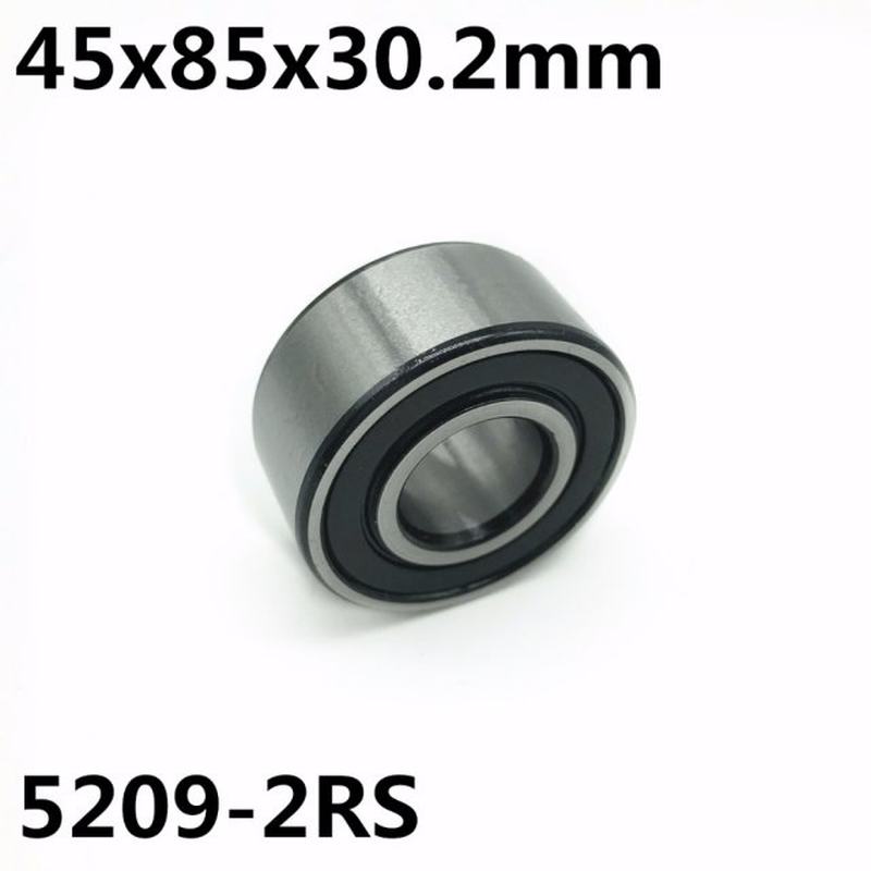 新品5209-2RS 45x85x30.2 mm Double row angular contact bearin