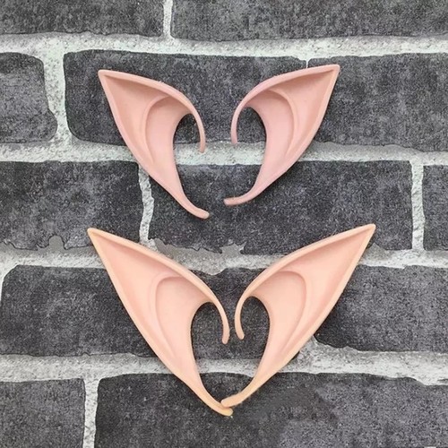 Pair Halloween Latex Elf Ears  Simulation Soft Harmless