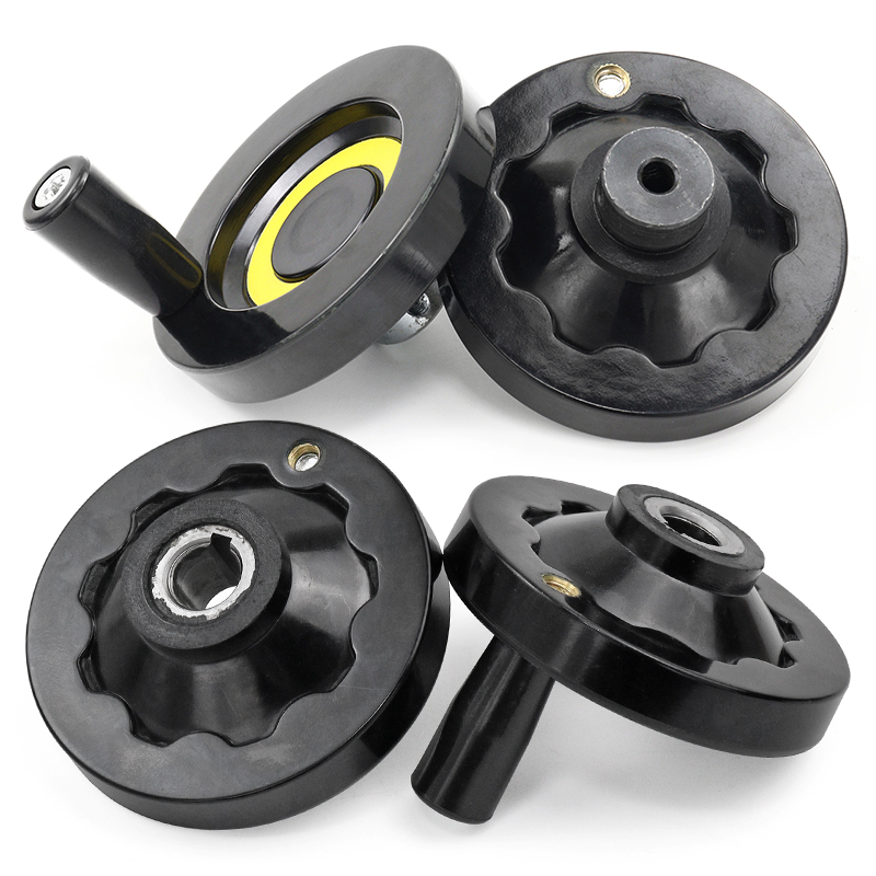 3D打印机手摇轮 胶木小手轮 外径63 80 内孔6mm 8mm10mm12mm