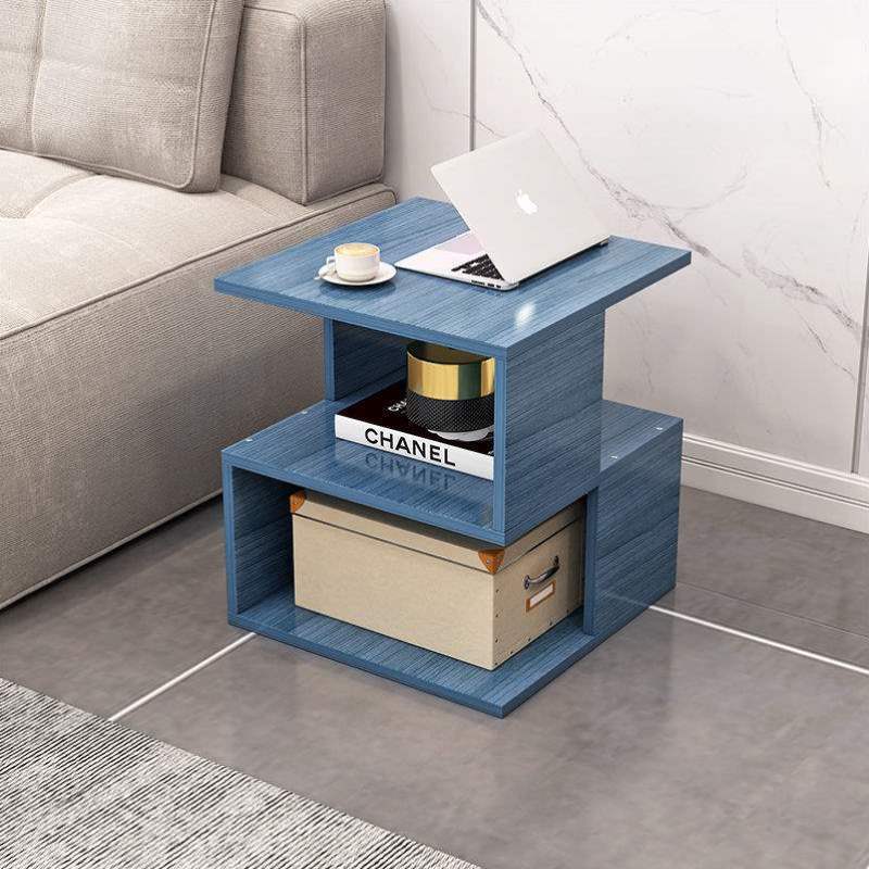 简约现代台式茶几可移动茶几卧室客厅用小方桌北欧风置物架收纳柜
