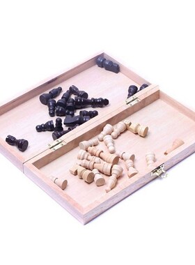 极速Wooden International Chess Set Wood Chess Set Travel Che