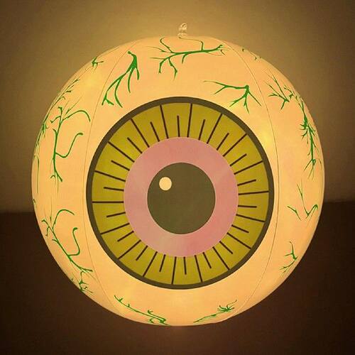 极速inflatable Eyeball 7 Color Changing Eyeballs for Yard