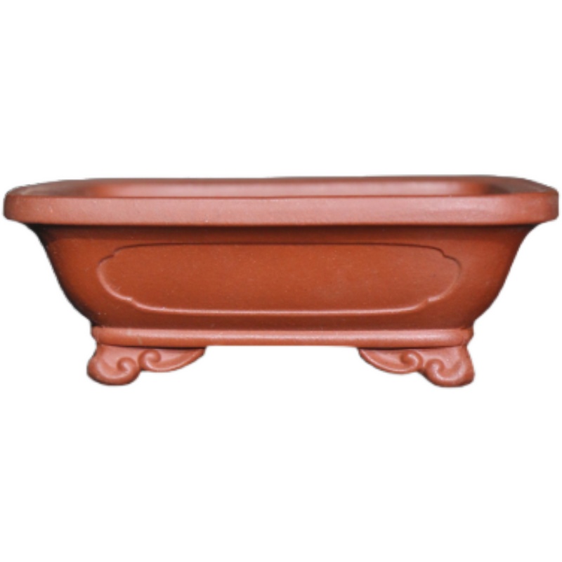 紫砂花盆长方形云足奎面小盆觅陶乡小盆古典菖蒲盆特色盆景盆