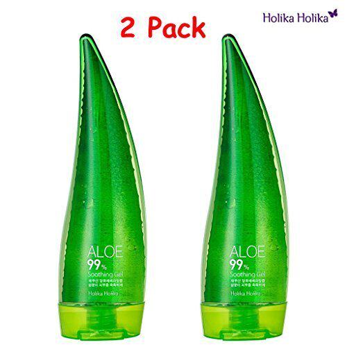 Holika Holika 99% Aloe Soothing Gel 250ml (2 Pack)