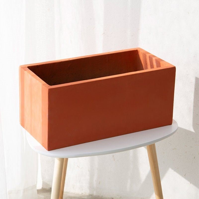 盆景花箱阳台客厅定制镁泥花盆白色水泥花盆马槽花坛特大北欧楼顶