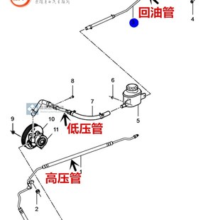 新品 助力泵油管方向机高压管低压管回油管 适配别克新 老凯越1.6