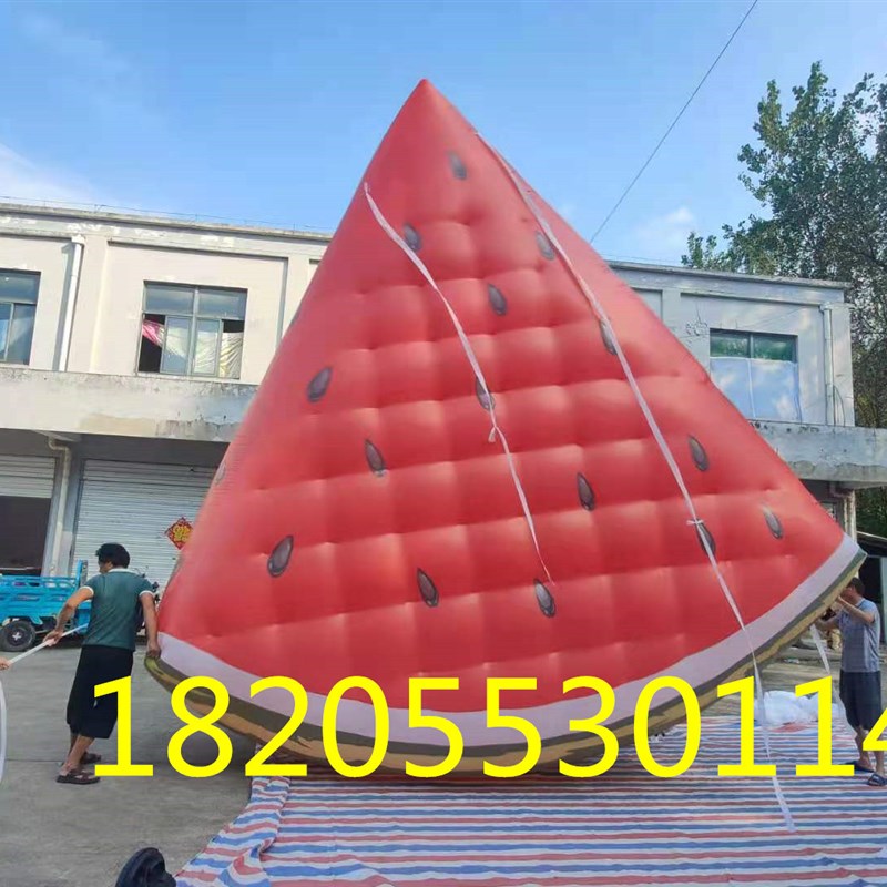 充气闭气PnVC水果气模香蕉蔬菜草莓西瓜梨茄 洋葱凤梨桃子广告模