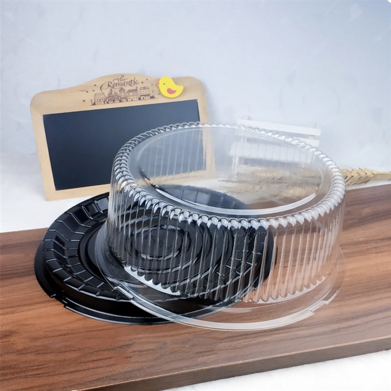 10Pcs 8 Inch Cake Boxes And Packaging Transparent Plastic Ca