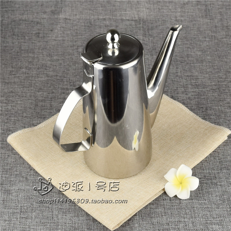 不锈钢冷水壶泡茶壶油壶高身装冷水热水长嘴短嘴大容量1.5L2L商用