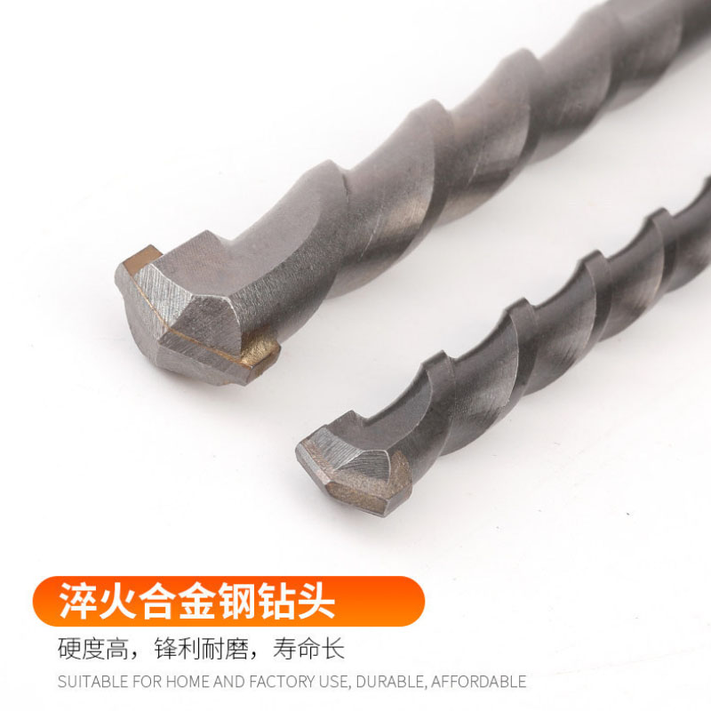。永大工具乐豹牌28*350mm方柄四坑电锤钻钻头穿墙混凝土冲击水泥