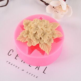 极速1Pc Silicone Handma Fondant DIY Lily Rose Lilac Molds