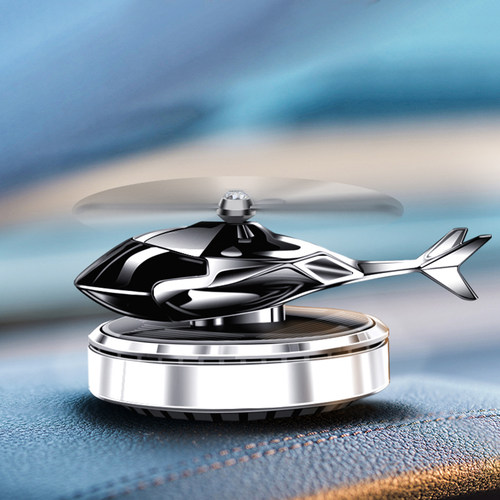 极速Car Fragrance Solar Aromatherapy Rotating Airplane Model