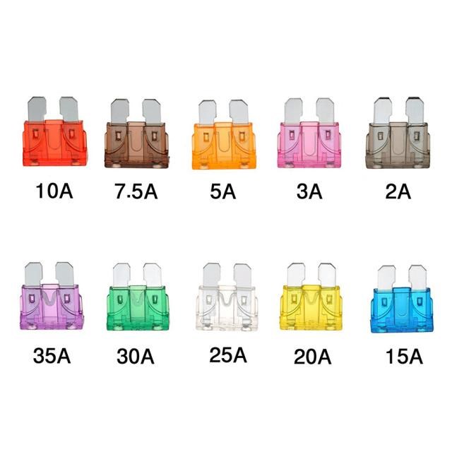 100120130 Pcs Car Fuse Assortment Stand 1A 2A 3A 4A 5A
