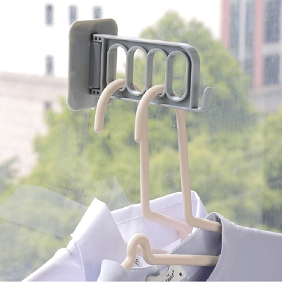 Multifunctional foldable adhesive hook punch-free wall-mou