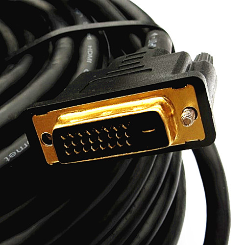 DVI高清线带芯片电脑显示器连接线20/25/30/40/50/60/70/80/90米