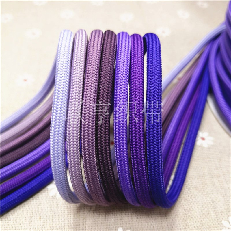5MM粗涤纶包心圆绳彩色绳子运动裤腰绳卫衣帽绳鞋带装饰晾衣绳用