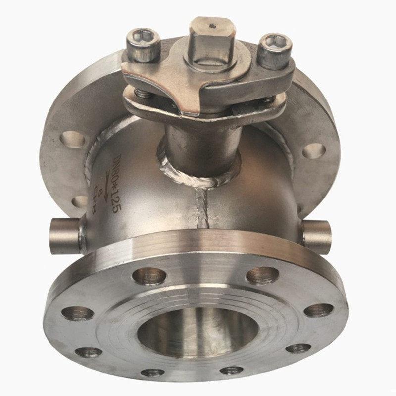 BQ41F-16P加大法兰保温球阀变径夹套球阀铸钢/不锈钢保温球阀DN50