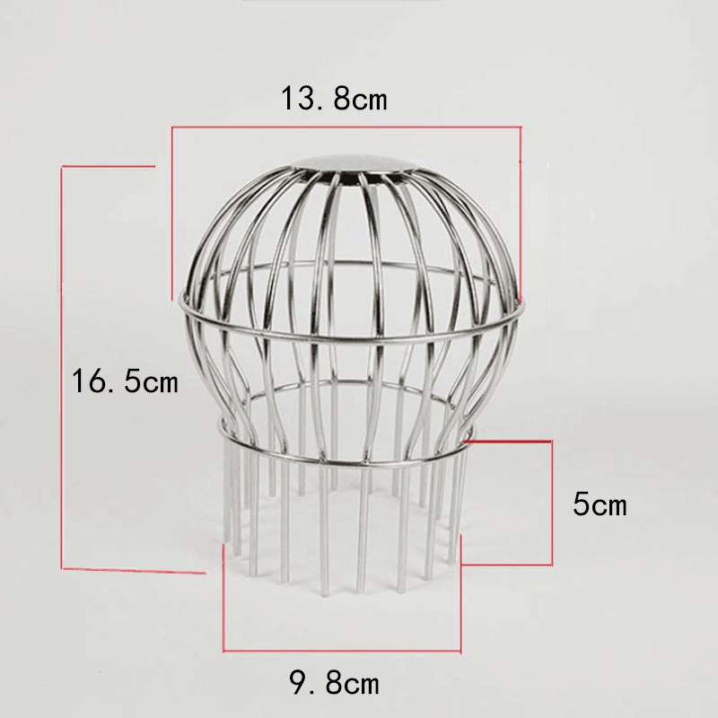 304不锈钢天台防堵过滤网罩雨水槽阳台天沟屋顶下水道75110/160管