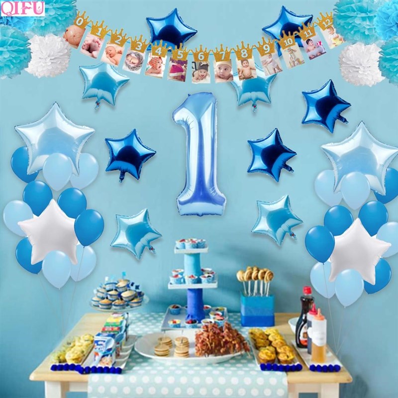 1st Birthday Boy Girl Birthday Balloons Decor 1 First Birthd