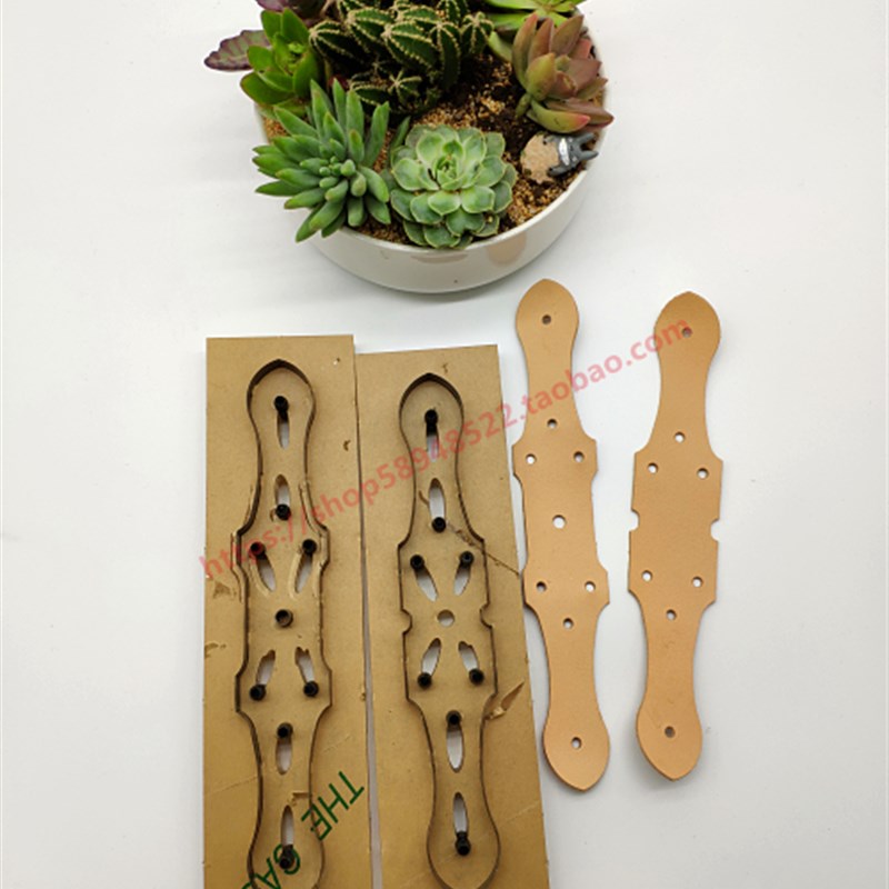 手工皮具刀模 皮带头连接皮多模 骑兵皮带连接皮刀模