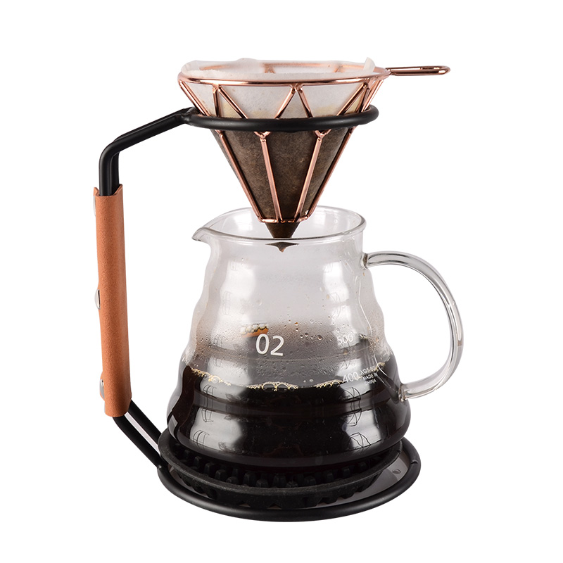 金属咖啡手冲架家用过滤杯架滤纸架V60架子防滑手冲咖啡架简易型