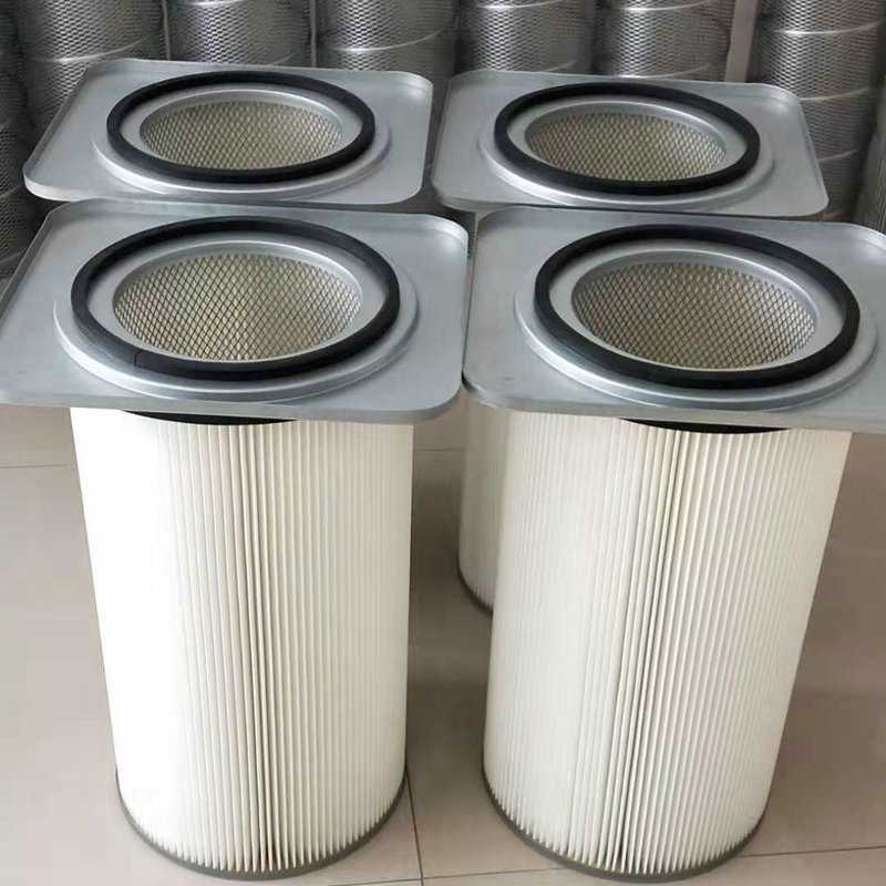 工业聚酯纤维除尘折叠滤芯滤筒外C加网 阻燃覆膜滤筒 防油水