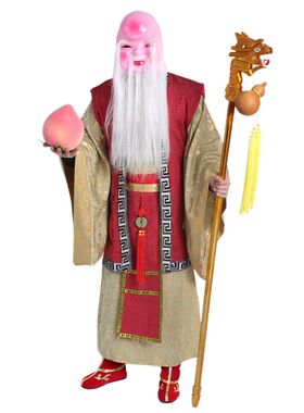 好货财神服装全套成人寿星公演出表演游街庙会过年喜庆财神土地爷