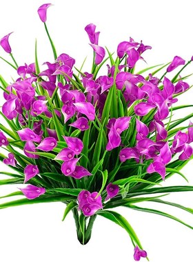 Artificial Flowers Calla Lily Fake Flowers for Outside Indoo
