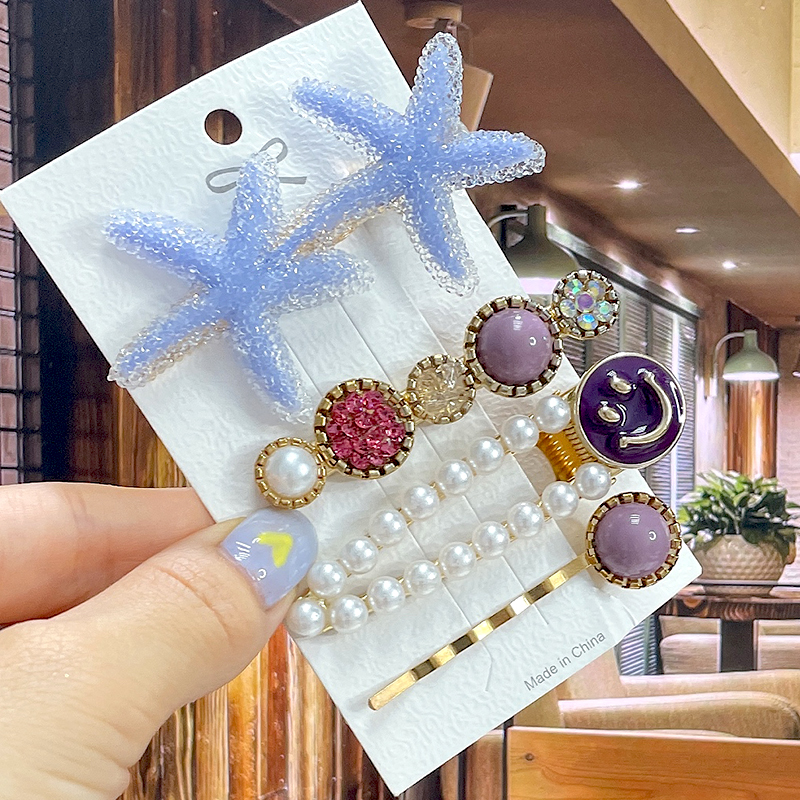 New Fashion Pearl Hair Clip For Women 2022 Girls Geometric R