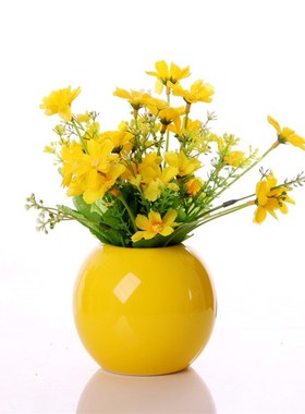 简约现代陶瓷工艺品家居装饰品客厅摆设迷你房间小摆件创意插花瓶