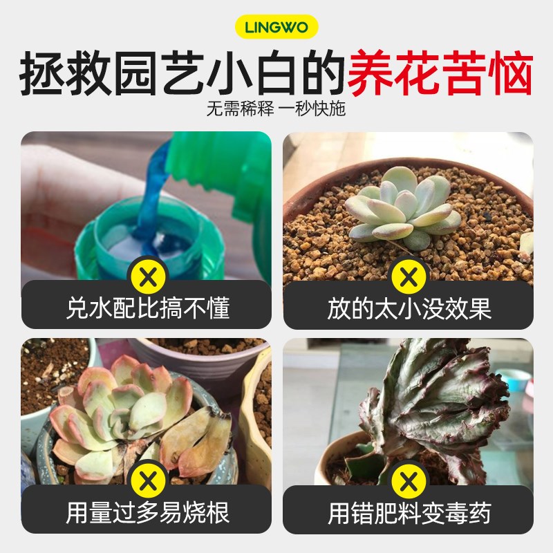 多肉专用肥营养液植物水培阳台室内盆栽花卉绿植通用型养花液体肥
