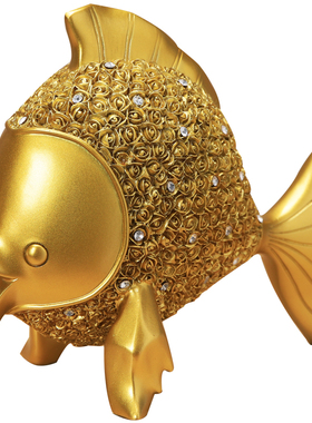 家居装饰品金鱼中式摆件客厅玄关酒柜创意轻奢摆设电视柜乔迁礼品