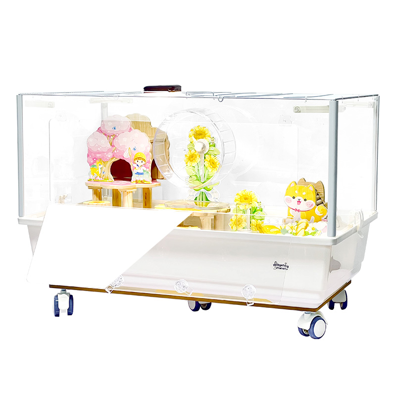 刺星球80古堡全透明仓鼠笼子金丝熊花枝鼠芦丁鸡大号饲养箱