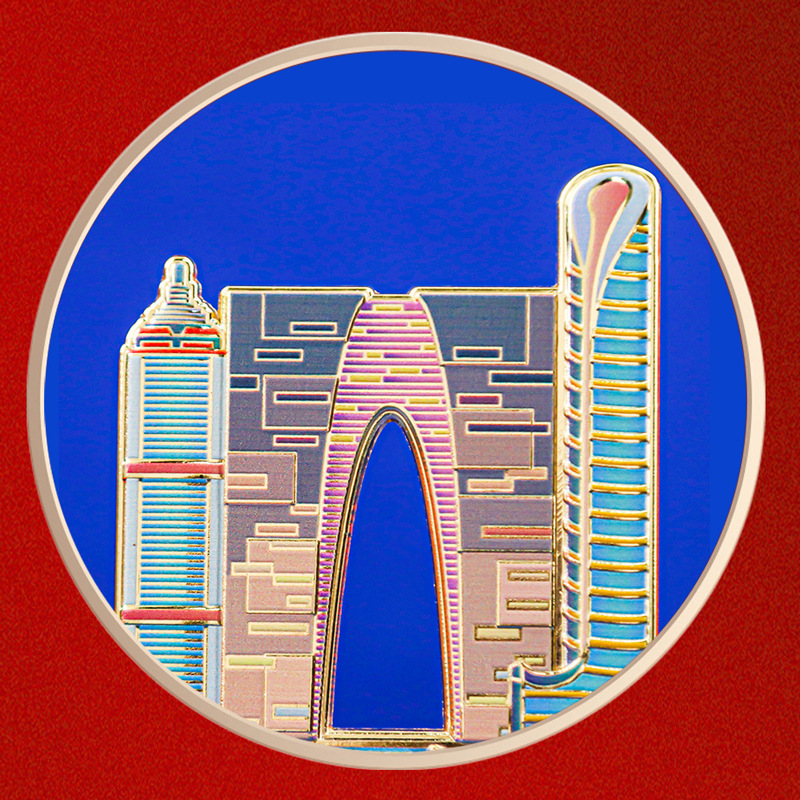 苏州文创旅游磁吸金属冰箱贴苏州东方之门博物馆寒山寺云岩寺塔