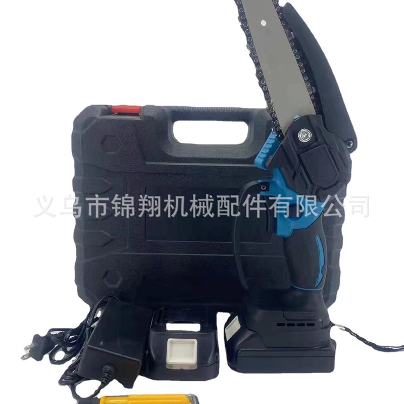 无刷锂电6寸迷你锯单手手持电链锯 充电式无线迷你锯园林伐木电锯