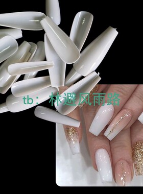 好货500/100pcs False Coffin Nails Ballerina Fake Nails Flat