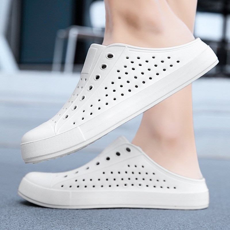 春夏季洞洞鞋男女户外休闲防滑涉水凉拖鞋包头沙滩凉鞋花园鞋