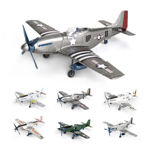 极速1/48 MUSTANG P-51D Fighter 4D Assemble Model American WW