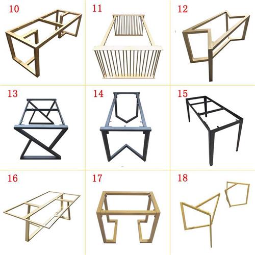 桌子桌腿桌脚支架岩板大板桌架办公桌餐桌吧台茶几架子金属铁艺