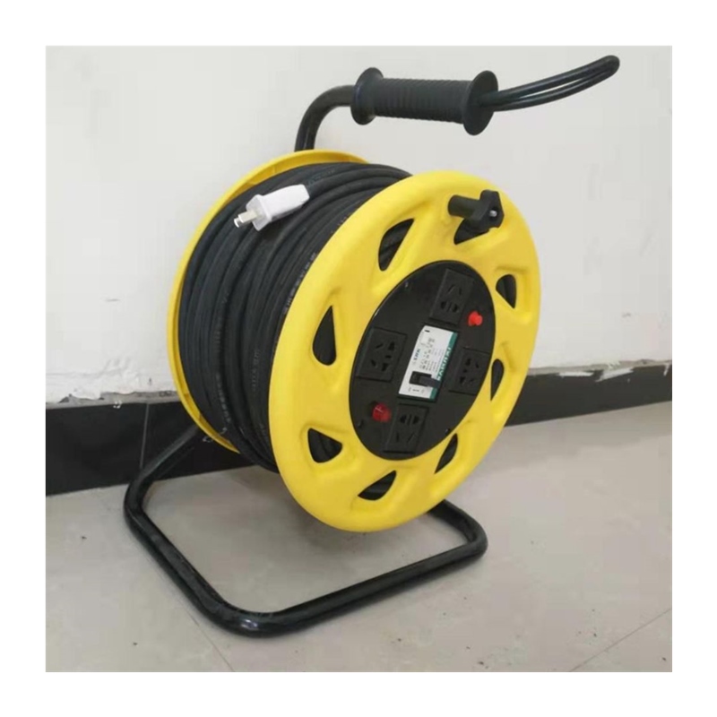 移动电缆盘线滚子绕线盘带纯铜2芯2.5/4平方牛筋线20米30米40米