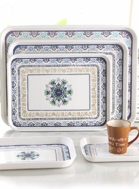 极速Large size rectangular  Suqare thickening tray wine tray